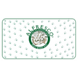 Green and white card featuring "ALFRESCO" in the center, textured with small wave patterns.